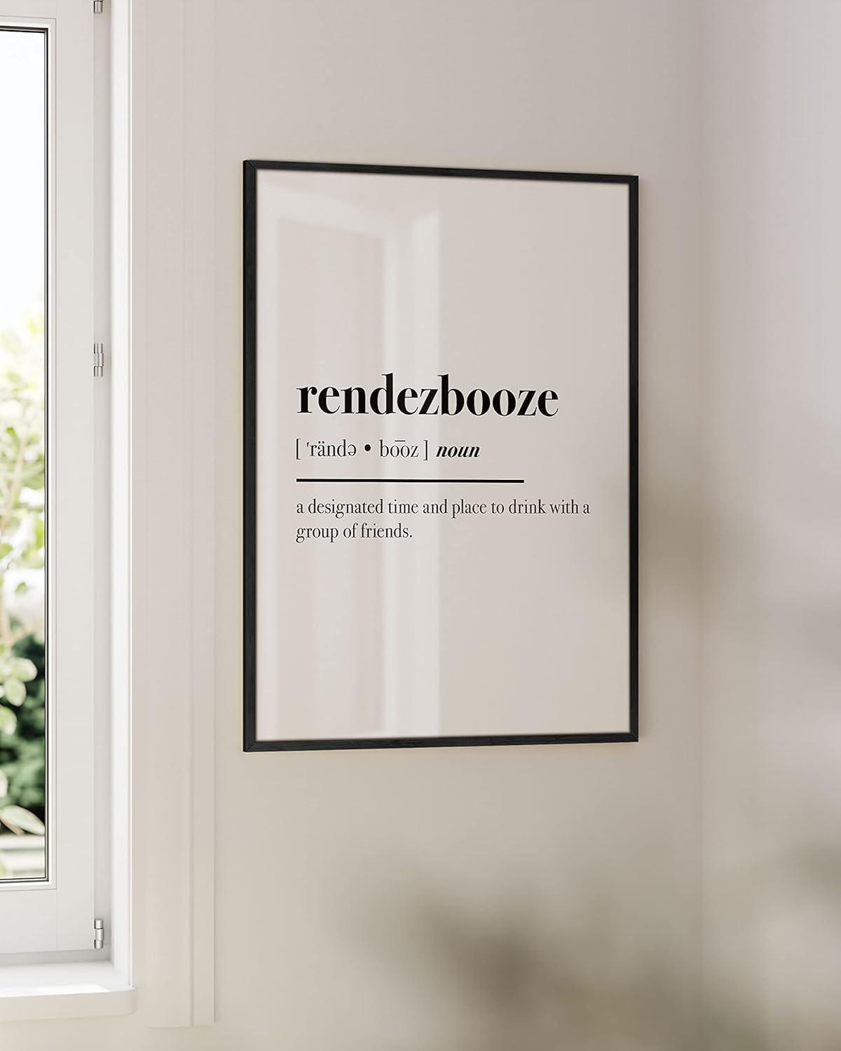 imageHAUS AND HUES Funny Quotes for Home Office Decor  Funny Home Decor ampamp Office Wall Decor for Women Funny Work from Home Gifts Funny Work Gifts Funny Wall Decor Unframed 24x36Rendezbooze
