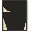 imageHAUS AND HUES Abstract Wall Art  Mid Century Modern Prints Neutral Decor Beige Wood Lines UNFRAMED 12x16Black  Beige Shapes