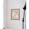 imageHAUS AND HUES Abstract Wall Art  Mid Century Modern Prints Neutral Decor Beige Wood Lines UNFRAMED 12x16Floating Ovals  Objects