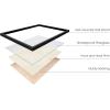 imageHAUS AND HUES Abstract Wall Art  Mid Century Modern Prints Neutral Decor Beige Wood Lines UNFRAMED 12x16Smoke