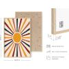 imageHAUS AND HUES Boho Framed Wall Art  Southwestern Geometric Sun Print Mid Century Modern Decor Black Frame 12x16Sun Rays