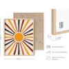 imageHAUS AND HUES Boho Framed Wall Art  Southwestern Geometric Sun Print Mid Century Modern Decor Black Frame 12x16Sun Rays