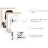 imageHAUS AND HUES Celebrity Wall Art  Set of 4 Fashion Wall Posters  Audrey Hepburn Marilyn Monroe Grace Kelly Elizabeth Taylor 11x14 Black FramedUnframed