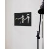 imageHAUS AND HUES Colorful Rain Graffiti Banksy Print  Street Art Wall Poster Ideal for Home and College Dorm Decor Beige Frame 24x36Banksy Pulp Fiction