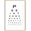 imageHAUS AND HUES Funny Bathroom Decor Sign 16x20 Black Framed Minimalist StyleEye Exam