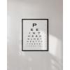 imageHAUS AND HUES Funny Bathroom Decor Sign 16x20 Black Framed Minimalist StyleEye Exam