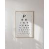 imageHAUS AND HUES Funny Bathroom Decor Sign 16x20 Black Framed Minimalist StyleEye Exam