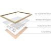 imageHAUS AND HUES Funny Bathroom Decor Sign 16x20 Black Framed Minimalist StyleWord Search