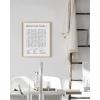 imageHAUS AND HUES Funny Bathroom Decor Sign 16x20 Black Framed Minimalist StyleWord Search