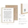 imageHAUS AND HUES Funny Bathroom Decor Sign 16x20 Black Framed Minimalist StyleWord Search