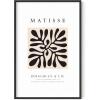 imageHAUS AND HUES Henri Matisse Paper Cutouts Abstract Poster  Matisse Art Print Art Exhibition Expressionism Art Scandinavian Matisse Black Abstract Shapes Black Frame 16x20Black Clover