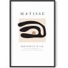 imageHAUS AND HUES Henri Matisse Paper Cutouts Abstract Poster  Matisse Art Print Art Exhibition Expressionism Art Scandinavian Matisse Black Abstract Shapes Beige Frame 16x20Wavy Leaves