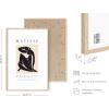 imageHAUS AND HUES Henri Matisse Prints and Posters  Matisse Paper Cutouts Art Exhibition Poster Minimalist Matisse Posters Abstract Prints Matisse Black and White Leaf Matisse Framed Beige 24x36Black Nude