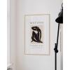 imageHAUS AND HUES Matisse Abstract Art Print  Henri Matisse Art Exhibition Poster Aesthetic Drawing Matisse Painting Cut Out Art Black Plant Clover Matisse Beige Frame 16x20Black Nude