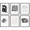 imageHAUS AND HUES Matisse Picasso With Artist Names Set of 616x20  Framed BeigeWithout Titles