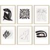imageHAUS AND HUES Matisse Picasso With Artist Names Set of 616x20  Framed BeigeWithout Titles