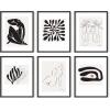 imageHAUS AND HUES Matisse Picasso With Artist Names Set of 616x20  Framed BeigeWithout Titles