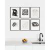 imageHAUS AND HUES Matisse Picasso With Artist Names Set of 616x20  Framed BeigeWithout Titles