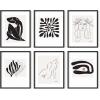 imageHAUS AND HUES Matisse Picasso With Artist Names Set of 616x20  Framed BeigeWithout Titles