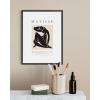 imageHAUS AND HUES Matisse Poster and Abstract Art Prints  Henri Matisse Prints Art Exhibition Poster Aesthetic Drawing Matisse Paintings Cut Out Art Black Plant Clover Matisse Framed Black 24x36Black Nude