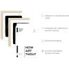 imageHAUS AND HUES Matisse Wall Art  Set of 3 Henri MatisseInspired Prints Modern Abstract Art Beige Frame 24x36Black Line Art