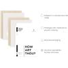 imageHAUS AND HUES Matisse Wall Art  Set of 3 Henri MatisseInspired Prints Modern Abstract Art Beige Frame 24x36Gray Line Art