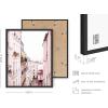 imageHAUS AND HUES Pink Paris Wall Decor  Set of 4 Paris Wall Art Prints Chic Paris Bedroom Decor for Girls Aesthetic Paris Posters for Bathroom or Wall Black Frame 11x14Black Framed