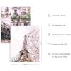 imageHAUS AND HUES Pink Paris Wall Decor  Set of 4 Paris Wall Art Prints Chic Paris Bedroom Decor for Girls Aesthetic Paris Posters for Bathroom or Wall Black Frame 11x14Unframed