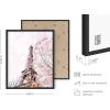 imageHAUS AND HUES Pink Paris Wall Decor  Set of 4 Paris Wall Art Prints Chic Paris Bedroom Decor for Girls Aesthetic Paris Posters for Bathroom or Wall Black Frame 11x14Black Framed