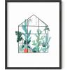 imageHAUS AND HUES Succulent Wall Art Boho Botanical Print Cactus Wall Art ampamp Botanical Poster Green Leaf Art Plant Picture Wall Art Green Succulent Picture Greenhouse Beige Frame 24x36Greenhouse