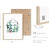 imageHAUS AND HUES Succulent Wall Art Boho Botanical Print Cactus Wall Art ampamp Botanical Poster Green Leaf Art Plant Picture Wall Art Green Succulent Picture Greenhouse Beige Frame 24x36Greenhouse