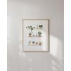 imageHAUS AND HUES Succulent Wall Art Boho Botanical Print Cactus Wall Art ampamp Botanical Poster Green Leaf Art Plant Picture Wall Art Green Succulent Picture Greenhouse Beige Frame 24x36Pots on Shelves