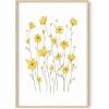 imageHAUS AND HUES Succulent Wall Art Boho Botanical Print Cactus Wall Art ampamp Botanical Poster Green Leaf Art Plant Picture Wall Art Green Succulent Picture Greenhouse Beige Frame 24x36Yellow Cosmos