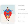 imageHAUS AND HUES Superman Art Print Individual  16quotx20quot