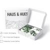 imageHAUS AND HUES Tropical Leaf Painting  Green Monstera Plant Print Modern Botanical Wall Art ampamp Leaf Decor  Black Framed 24x36Monstera