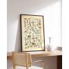 imageHAUS AND HUES Vintage Adolphe Millot Poster  Cottagecore Wall Decor Botanical Chart Vintage Plant Print Botanical Art Black Frame 16x20Mushrooms w Text