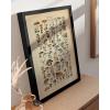 imageHAUS AND HUES Vintage Adolphe Millot Poster  Cottagecore Wall Decor Botanical Chart Vintage Plant Print Botanical Art Black Frame 16x20Mushrooms w Text