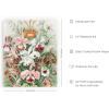 imageHAUS AND HUES Vintage Mushroom Poster  Adolphe Millot Mushroom Wall Art Botanical Print Cottagecore Decor Vintage Plant Poster Black Frame 12x16Flower