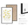imageHAUS AND HUES Yellow Flowers Wall Art  Sunflower Poster ampamp Yellow Wall Decor for Bedroom Bathroom ampamp More  Black Framed 24x36