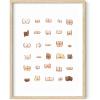 imageHAUS AND HUES Funny Bathroom Decor ampamp Bathroom Print Funny Bathroom Signs Decor Funny Toilet Signs  Bathroom Review Sign Wall Art Funny  Poop Bathroom ratings individual Frame Beige 12x16Butts