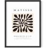 imageHAUS AND HUES Henri Matisse Paper Cutouts Abstract Poster  Matisse Art Print Art Exhibition Expressionism Art Scandinavian Matisse Black Abstract Shapes Beige Frame 16x20Black Clover