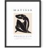 imageHAUS AND HUES Matisse Poster and Abstract Art Prints  Henri Matisse Prints Art Exhibition Poster Aesthetic Drawing Matisse Paintings Cut Out Art Black Plant Clover Matisse Framed Black 24x36Black Nude