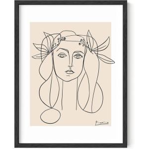 imageHAUS AND HUES Henri Matisse Paper Cutouts Abstract Poster  Matisse Art Print Art Exhibition Expressionism Art Scandinavian Matisse Black Abstract Shapes Black Frame 16x20Picasso Woman