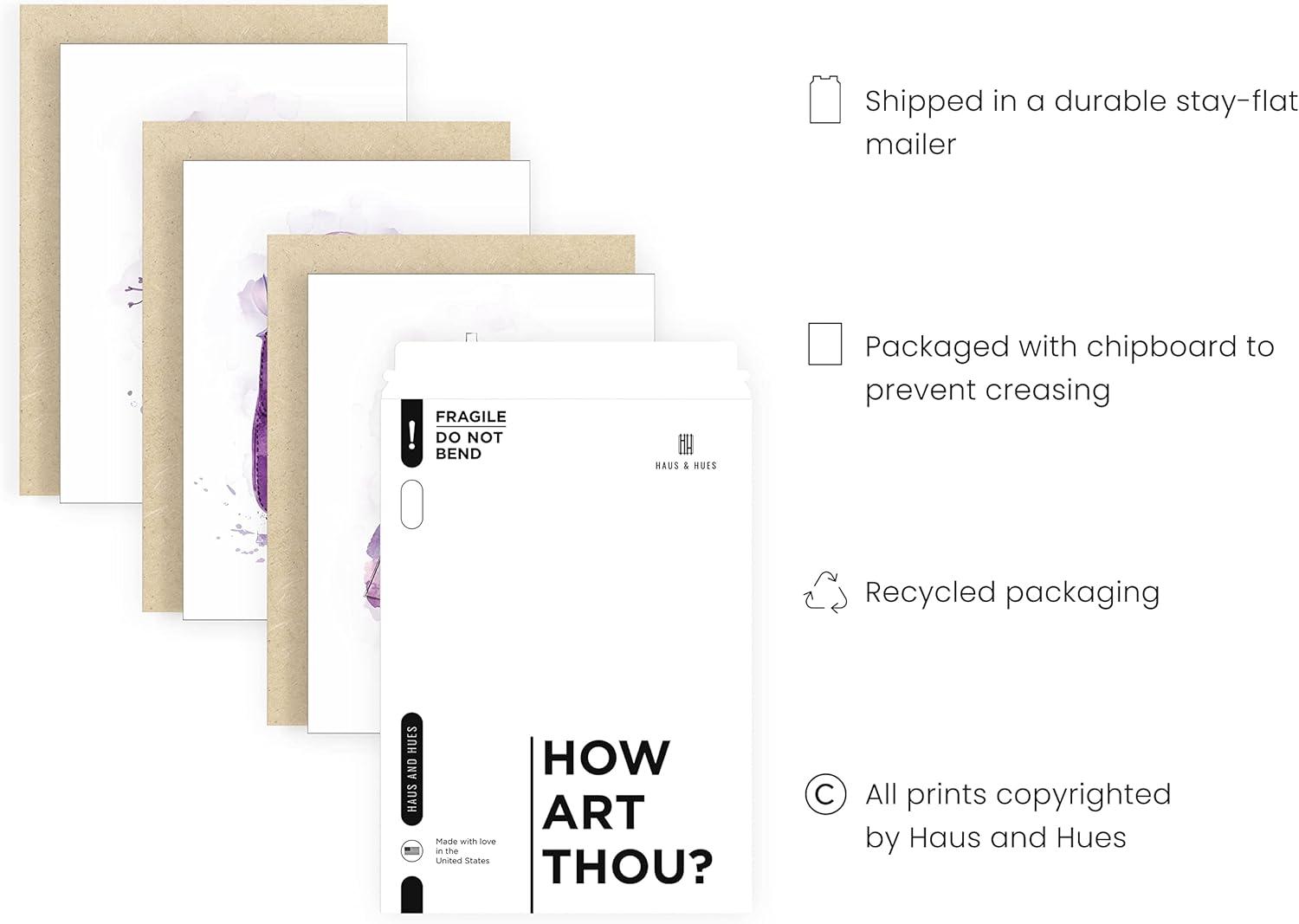 imageHAUS AND HUES Danish Pastel Wall Decor  Set of 3 MatisseInspired Prints Aesthetic Pastel Room Decor Black Frame 12x16Purple Glam Watercolor