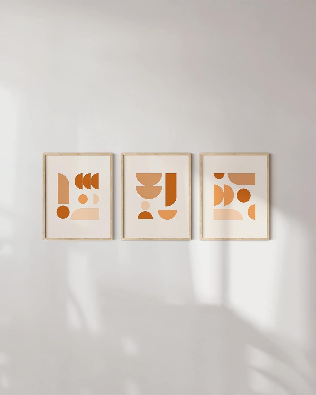 imageHAUS AND HUES Forest Wall Art Mountain Decor Nature Art for Living Room 8quotx10quot UnframedMulticolored Circles
