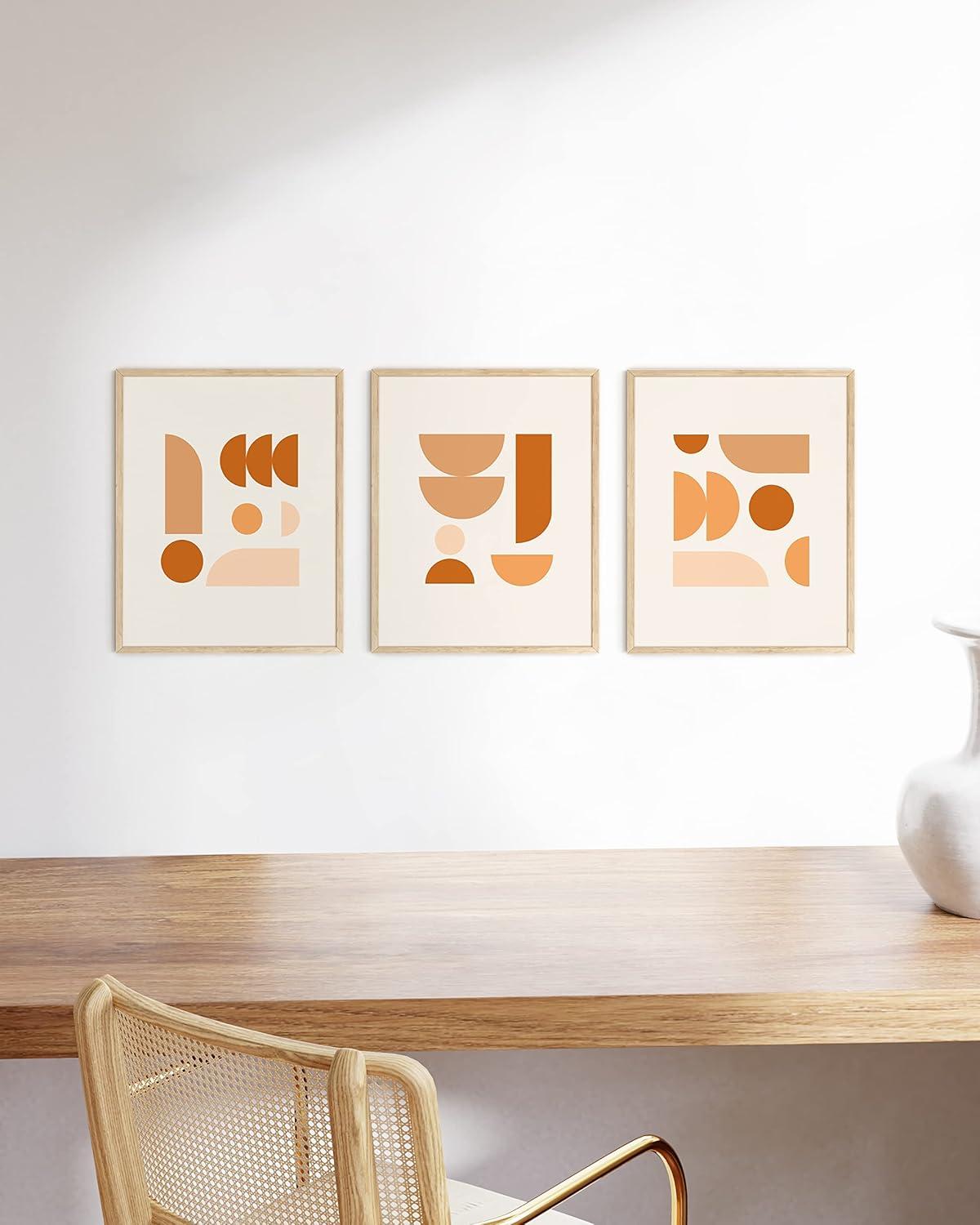 imageHAUS AND HUES Forest Wall Art Mountain Decor Nature Art for Living Room 8quotx10quot UnframedMulticolored Circles