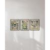 imageBlack and White Foggy Mountains Set of 3  Framed Black  24x36Adolphe Butterfly