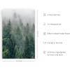 imageBlack and White Foggy Mountains Set of 3  Framed Black  24x36Foggy Green