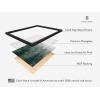imageBlack and White Foggy Mountains Set of 3  Framed Black  24x36Foggy Green