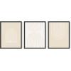 imageBlack and White Foggy Mountains Set of 3  Framed Black  24x36Neutral Arch